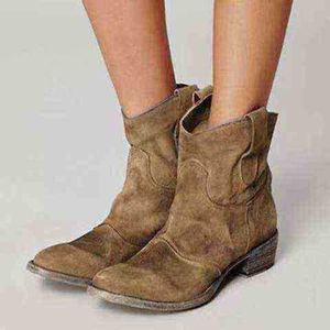 Bottes d'automne et d'hiver pour femmes, chaussures à talons bas, grandes bottes courtes, 07091011