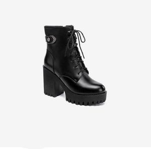 Dames laarzen zwart platform schoenen dame dames 8 cm 10 cm boot lederen schoen trainers sport sneakers maat 35-43 06