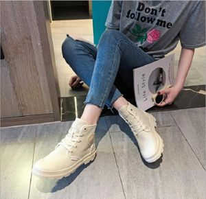 Femmes Boots Plateforme Chaussures Green Rose Brown Femmes Cool Moto Motorcycle Boot en cuir Trainers Sneakers Sports Taille 3539 087965493