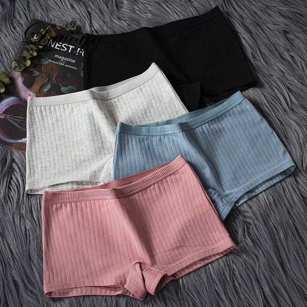 Femmes boxeurs sous-vêtements coton dames pantalons de sécurité femme sans couture caleçon solide confortable Boyshorts lingerie sexy 2023 L230626