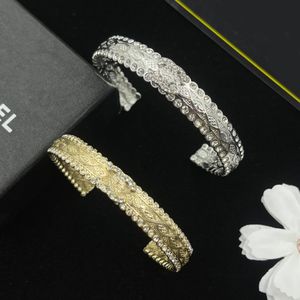 Femmes Bracelet Designers Open Bangle Bijoux Gold plaqué amour Crystal Bracelet Luxury Bangles Party Mariage Cadeau Fashion Bijoux