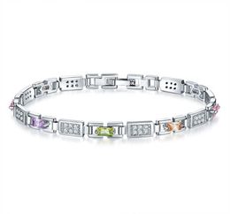 Vrouwen armbanden diamant kristal tennis armband glanzende luxe sieraden met cadeaubox zilveren meisje zirkoon armband verjaardag voor frie5383111
