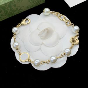 Femmes Bracelets Perle Chaîne Bracelet De Luxe Designer Or Bracelet Classique Diamant Perlé Charme Bijoux De Mariage G2310198Z-6