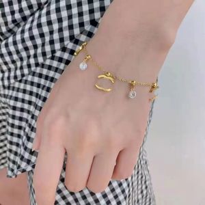 Dames Merk Designer Letter Chain Armbanden High-end 18K Verguld Roestvrij Stalen Armband Schakelkettingen Bangle Polsband Mannen Vrouwen Liefhebbers Geschenken Partij Sieraden