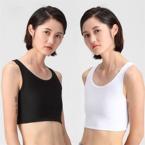 Women Breast binder Buckle Short Chest Casual Tran Top Breathable Buckle Tops Casual Vest Breast Binder Tops Shapers 220801