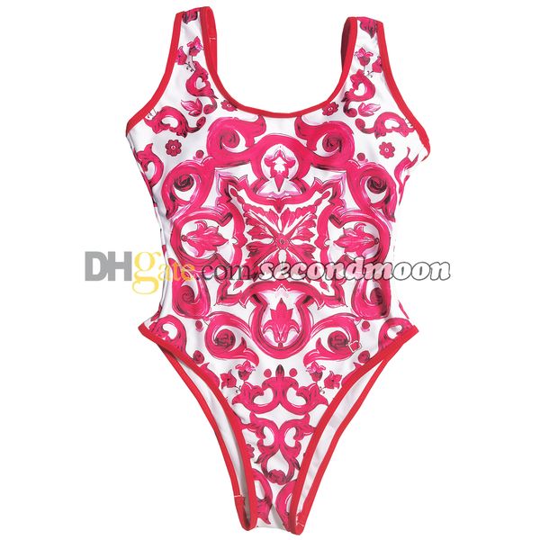 Femmes respirant dos nu maillots de bain printemps chaud maillots de bain concepteur imprimé maillot de bain une pièce maillots de bain