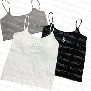 Vrouwen Ademende Knits Top Letters Gedrukte Yoga Tops Zomer Sexy Sling Top Fitness Tank Tops