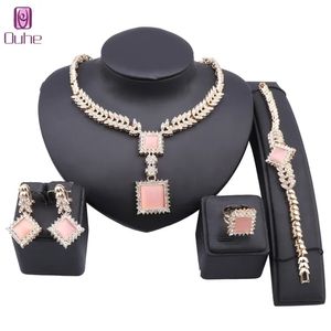 Ensemble de bijoux en cristal œil de chat pour femmes, demoiselle d'honneur, collier, boucles d'oreilles, Bracelets, bague, pour fête de mariage, bal