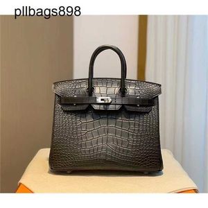 Femmes brkns sac à main en cuir authentique 7a Handswen Mist face crocodile 25cm avec higheu0v