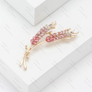 Vrouwen Broches Designer Broche Koreaanse Mode Stijl Kleur Strass Oor Van Tarwe Reversspeldjes Luxe Sieraden Accessoires Voor Kleding