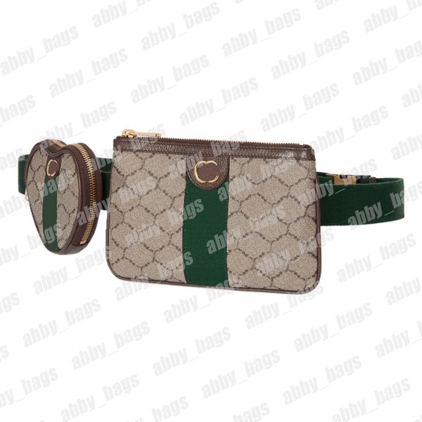 Femmes Bumbag Designer Sacs de taille de luxe Sac à bandoulière Sac à coffre de mode Sacs de ceintures féminines marque Bum Sac avec un sac en forme de cœur