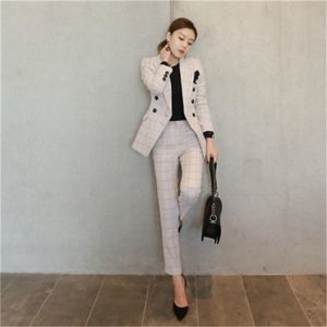 Dames Business Suits Fashion Dames Broek Slanke Jassen met Office Dames Formele OL Werkkleding Sets 210514