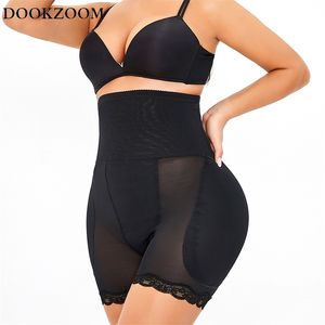 Femmes Butt Lifter Shapewear Taille Slim Ventre Contrôle Culotte Corps Sous-Vêtements Pad Faux Fesses Lingerie Cuisse Plus Mince Plus Taille 220307