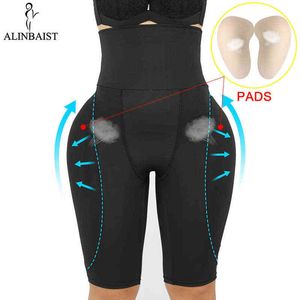 Dames Butt Lifter Shapewear Taille Tummy Control Body Underwear Shaper Pad Control Slipje Fake Billen Lingerie Dij Slanker 211112