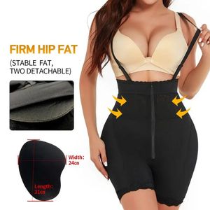 Vrouwen Butter Lifter Body Shaper Nep Billen Heupkussen Enhancer Slipje Taille Controle Shapewear Verstelbare Riem Plus Size S6XL 240110