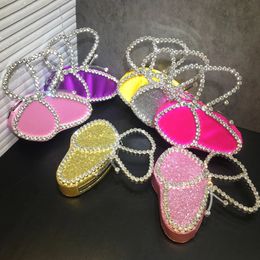Femmes papillon sac de soirée rose/jaune cristal pochettes sacs à main Bling fête de mariage sacs à main Cocktail sacs à bandoulière Minaudiere 240130