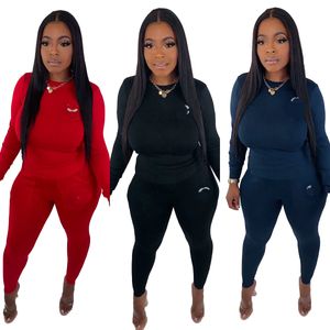 Vrouwen C Letter Printing tracksuits Fashion Trend lange mouw Rond nek sweatshirt broek Suits ontwerper vrouwelijke herfst casual sets