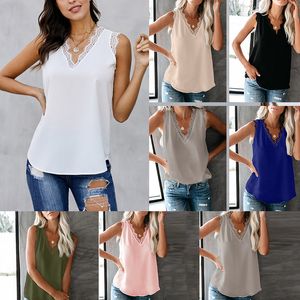 Vrouwen Camisole Sexy Dames Tanks Camis Losse Bottoming Lace Vest Vrouw Kleding Zomer Cool Casual Daily Home Toerisme 8 Kleuren