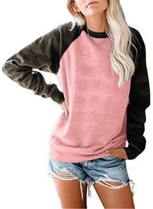 Femmes Camouflage Patchwork Hoodies Sweats Mode Tendance Lâche À Manches Longues Col Rond Pull Pull Designer Femme Casual Tops Tee