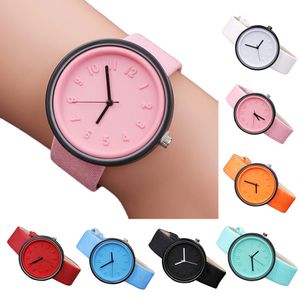 Vrouwen kwarts polshorloges eenvoudige riem lady horloge horloges