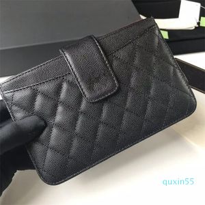 Tarjeteros para mujer, Cartera de moda, bolso clásico de cuero sólido de alta calidad, bolsos de mujer con ocho ranuras, letras doradas