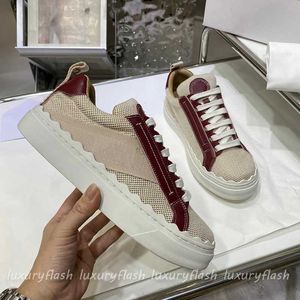 Vrouwen Casual Mode Schoenen Designer Canvas Sneakers Platte Lint Schoen Comfortabel Ademend 2023 Trend School Dames Luxe Sneaker K66