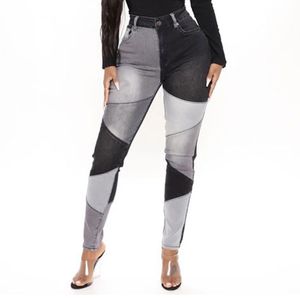 Femmes Jeans décontractés pantalon crayon pantalon à panneaux Fashional taille haute haute élastique ajustement femme de haute qualité livraison gratuite