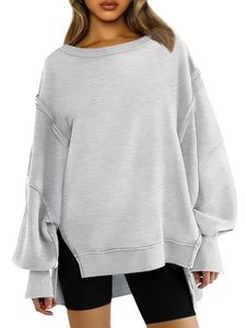 Vrouwen Casual Oversized Crewneck Sweatshirts Hoodies Herfst Lente Outfits Mode Tienermeisjes Y2K Winterkleding 240315