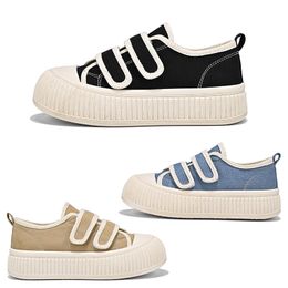 Femmes chaussures décontractées solide bout rond crochet et boucle bleu noir kaki femmes baskets Sport baskets taille 36-40