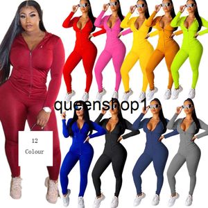 Femmes Casual couleur unie deux pièces ensemble survêtement Festival vêtements élégants pour femmes automne hiver haut + pantalon survêtements néon 2 pièces tenues ensembles assortis