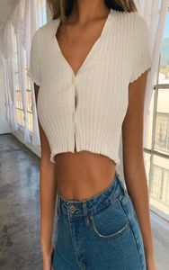 Vrouwen Casual Solid White Crop Tops Spring Short T -Shirt Tops Plus Size Lady Shirts Camisetas Verano Mujer kleding5978720