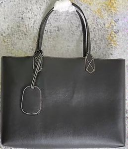 Bolsos de mano informales para mujer, bolsos de mano de cuero auténtico suave de 38cm de ancho, bolsos de compras de gran volumen con boca abierta