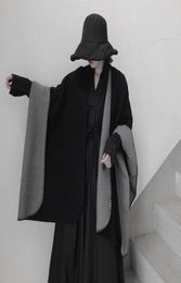 Femmes célébrité cachemire noir blanc double face châle pluvial multifonction écharpe design classique cool simple cape chaud épais sh8072720