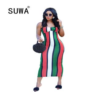 Women Celebrity Fashion Summer Dress Off Shoulder Tie Dye Maxi Spaghetti Strap Bodycon Club Plus Size 210525