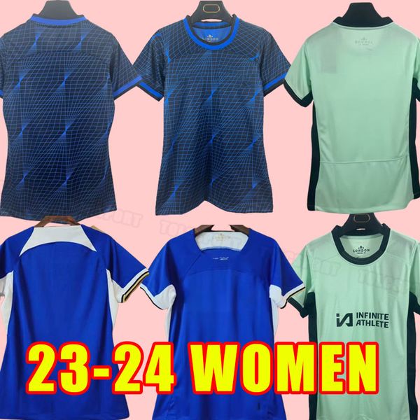 Mujeres CFC camisetas de fútbol STERLING Cucurella KOULIBALY ZIYECH PULISIC MONTE KANTE HAVERTZ WERNER CHILWELL 2023 Chukwuemeka 23 24 mujer hogar lejos tercera niña