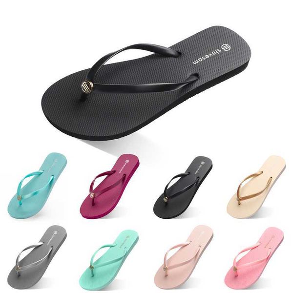 Mujeres zapatillas más baratas zapatillas de calidad altas chanclas blancas blancas verde amarillo naranja rosa rosa rojo verano en la casa de la playa al aire libre 815 s