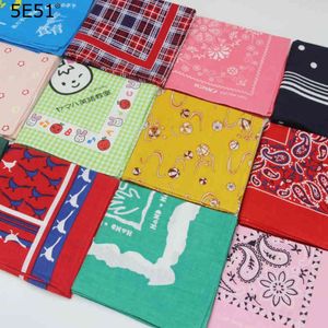 Femmes enfants mouchoir foulard furoshiki coton 100%/fleur imprimé 53cm/nombreuses utilisations cadeaux pour les invités