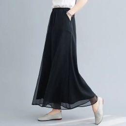Femmes Chinois Classical Dance Vêtements Femelle pantalon élégant Pratiques Vêtements Pantalon ethnique élastique moderne noir noir
