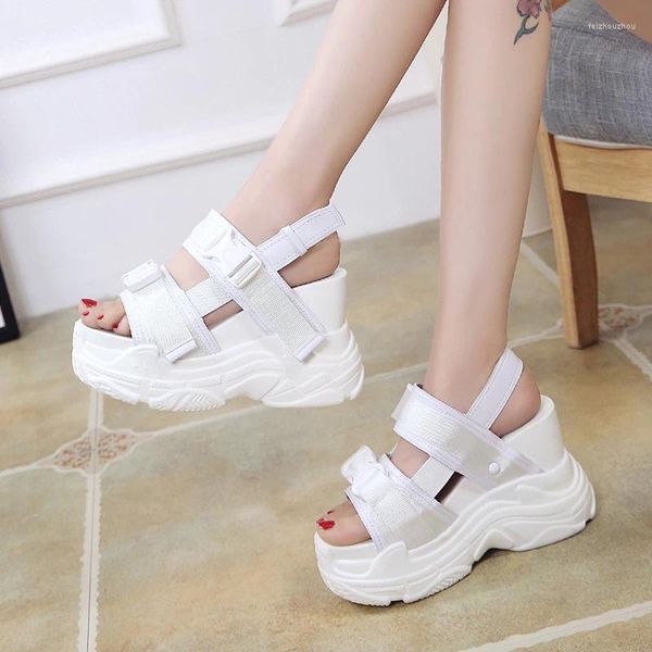 Femmes Chunky S Sandals 2024 Plateforme High Heels Sexy Sexy Open Toed Corceau Chaussures Ladies Beach Summer Sandale Talon incréée Shoe Ladie 307