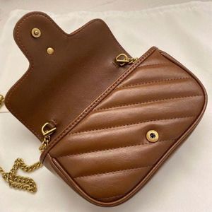 Mini portefeuilles à clés Marmont classiques pour femmes, dos en cuir cousu ondulé, avec porte-clés en forme de cœur, à l'intérieur, attachable au Big Bag Lad305B