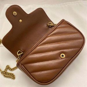 Femmes Classic Mini Marmont Key Portefeuilles Portefeuilles Wavy Centred Cuir Back With Heart Shape Mark Keys Ring à l'intérieur Attaché à Big Bag Lad264O