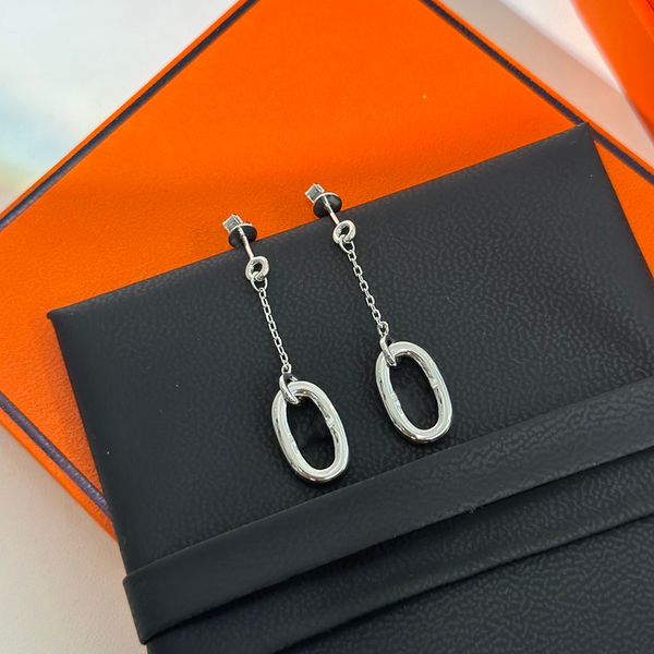 Pendientes Mijin clásicos de plata de ley S925 galvanizados para mujer, diseñador de marca famosa francesa, colgante de borla de nariz de cerdo de lujo, joyería con dije, regalo de moda para madre