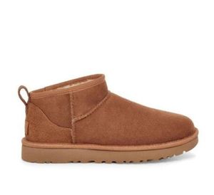 Bottes de neige classiques Ultra Mini pour femmes, U F23, nouveaux produits d'hiver, cheville douce et confortable en peau de mouton, garde au chaud en peluche avec sac à poussière en carte, joli uggz