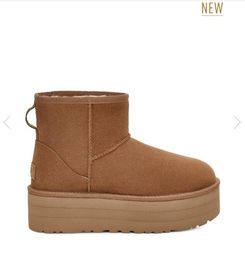 Botas clásicas para mujer Mini plataforma botas para la nieve 5854 suaves y cómodas piel de oveja felpa casual mantener botas cálidas navidad hermoso regalo U25