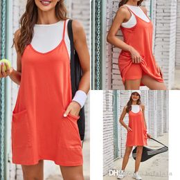 Ropa de mujer Vestido de moda Traje Nuevo Vestido de tres piezas + Tirantes + Pantalones cortos para el verano de 2023