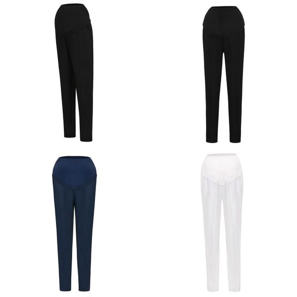 Vêtements pour femmes pantalons de maternité bas soutenant l'abdomen Leggings couleur unie pantalon femme 23 9mk Y2