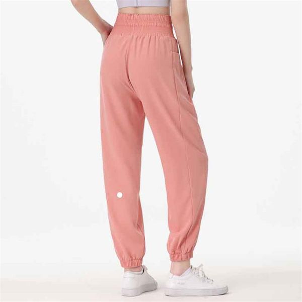 Ropa de mujer Leggings Diseñador de lujo Pantalones de yoga para mujer Ejercicio físico Correr al aire libre Cordón suelto Corbata Pie colgante286z