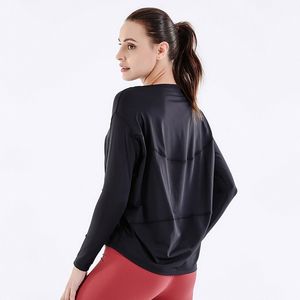 Ropa de mujer Tops Camisetas Camisetas Ropa de yoga Volver en acción Camiseta de manga larga Otoño Tallas grandes Sueltas Top adelgazante Mujeres niñas joggers corriendo