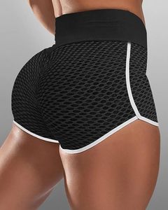 Vrouwencompressie shorts yoga -outfit strakke straatbodems met witte trim fiess gym workout loopt jogging training ademende ZZ