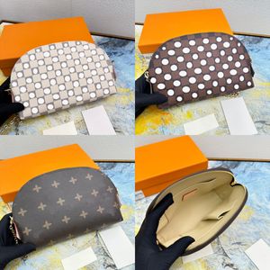 Bolsas de cosméticos para mujer, bolso con cadena de maquillaje, gran capacidad, estuches para monedero, compartimento interno, tamaño 24cm, M40353